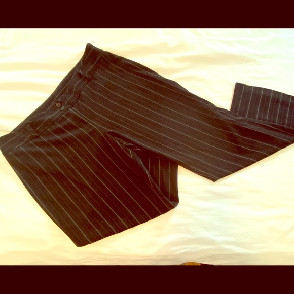Pinstripe suit pants (size 18 UK, Size 14 US) - Picture 1 of 9